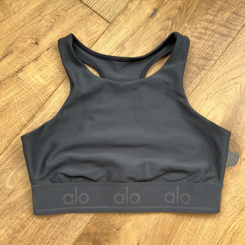 Alo Yoga Black Cut Put Sports Bra Size Small